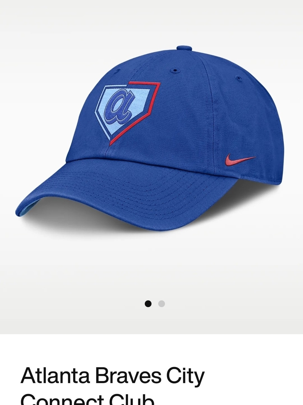 Nike blue Atlanta Braves City Connect Club Cap #baseball #MLB